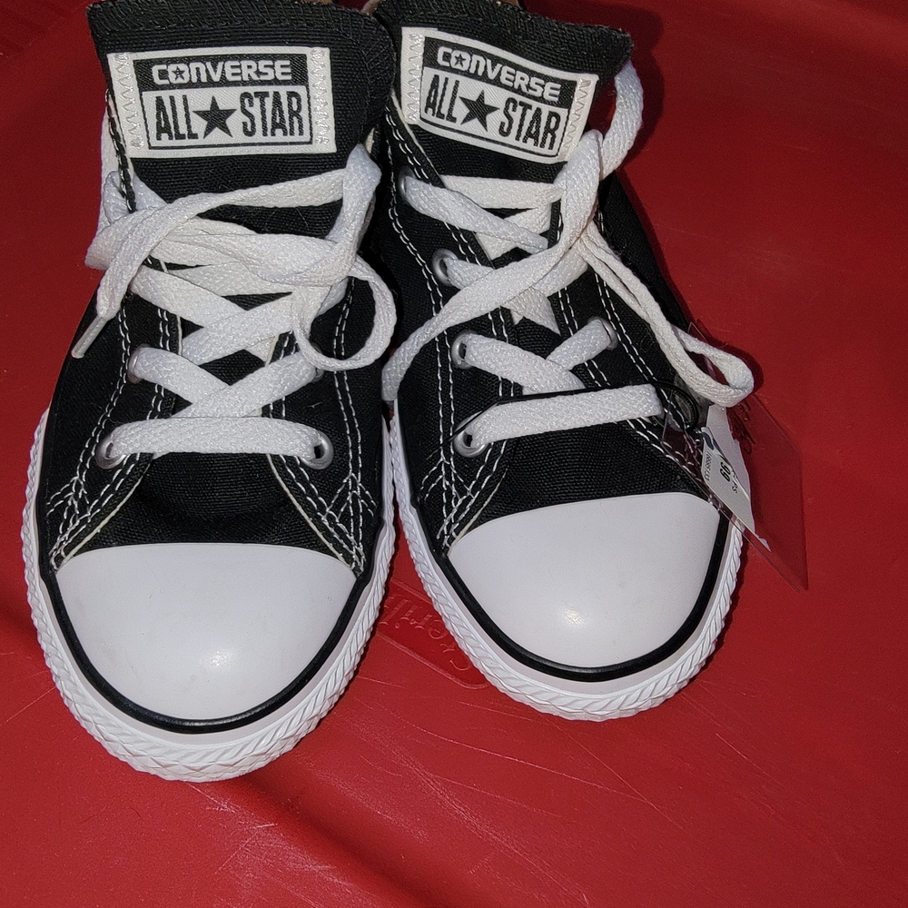 Converse Kids' Classic Black and White Sneakers